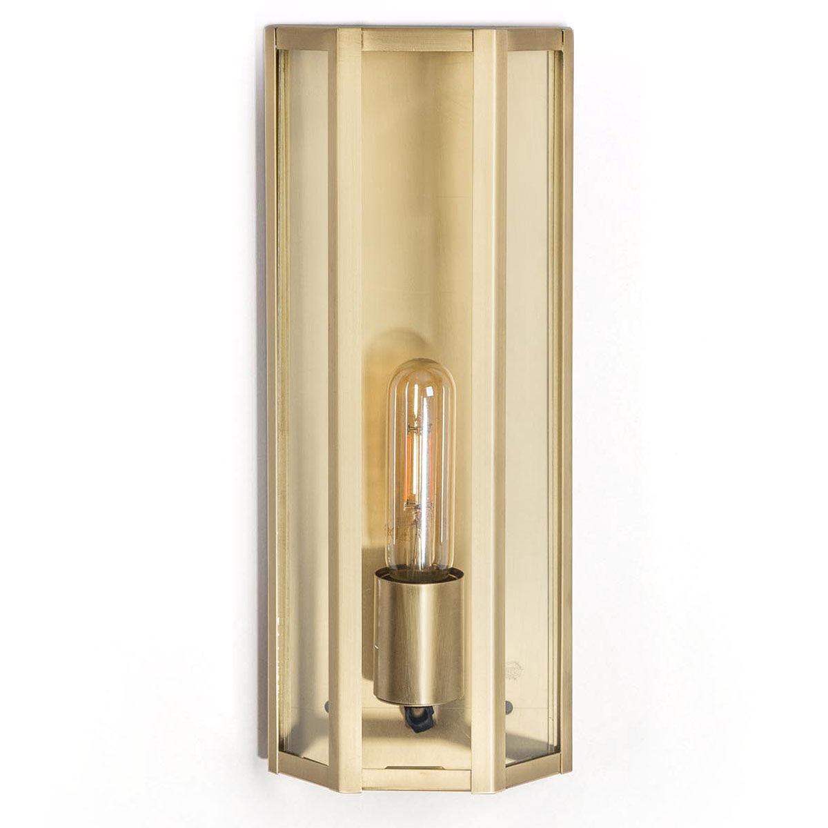 Kleine Kasten-Wandleuchte aus Messing oder Zink ATIQ Kleine Kasten-Wandleuchte aus Messing oder Zink ATIQ