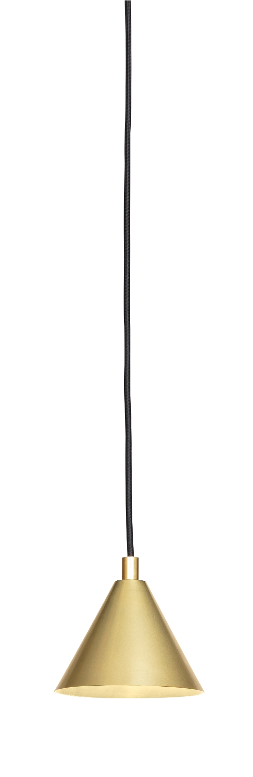 Fig. 6: Das kleine Modell in Messing Cone-Shaped Pendant Light TRATTEN made of Copper and Brass: Das kleine Modell in Messing