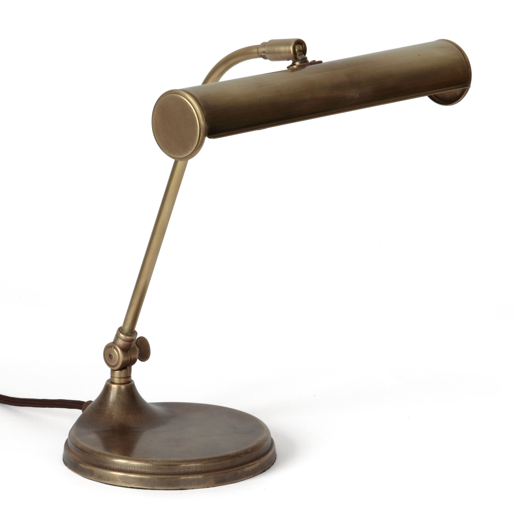 Adjustable Piano Lamp Made of Brass With Round Base Adjustable Piano Lamp Made of Brass With Round Base