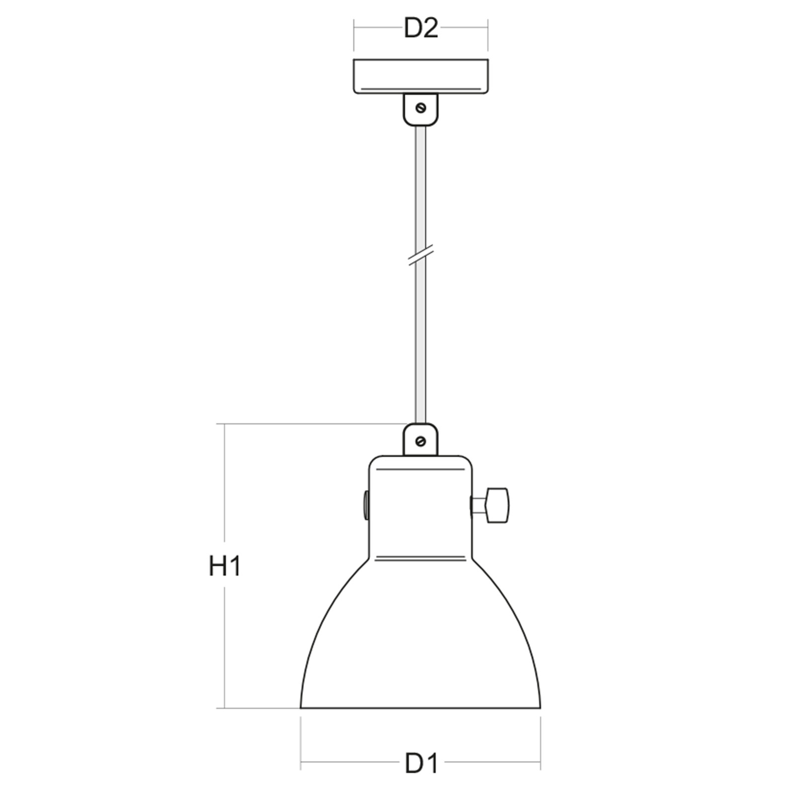 Small Bauhaus Design Pendant Light Kandem Model 564, Fig. 7 Small Bauhaus Design Pendant Light Kandem Model 564, Fig. 7