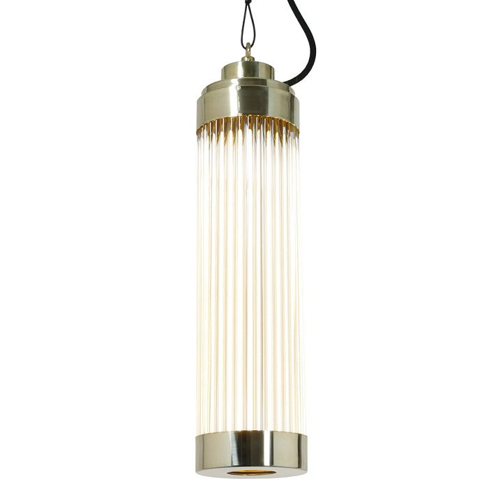 Exklusive Art Déco Pendelleuchte mit Kristallglas, LED