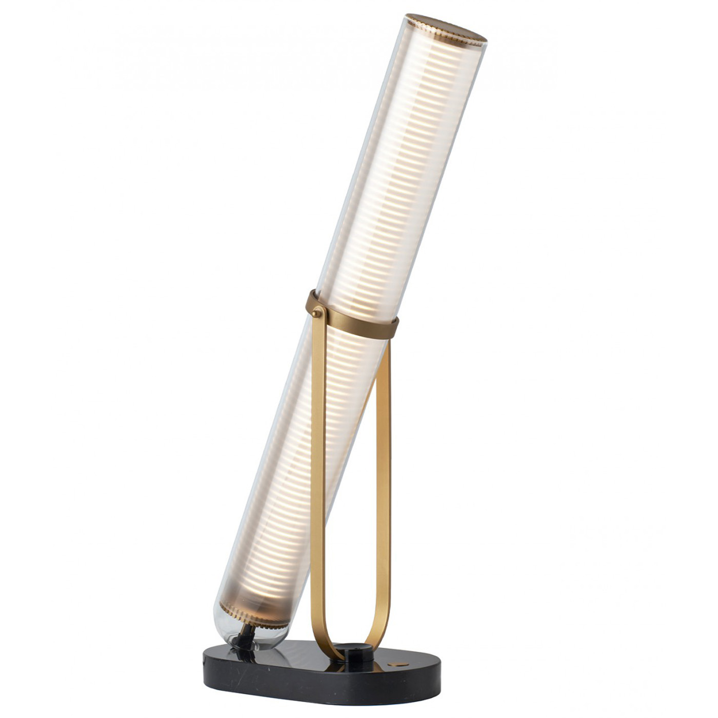 Extraordinary tubular table lamp FRECHIN