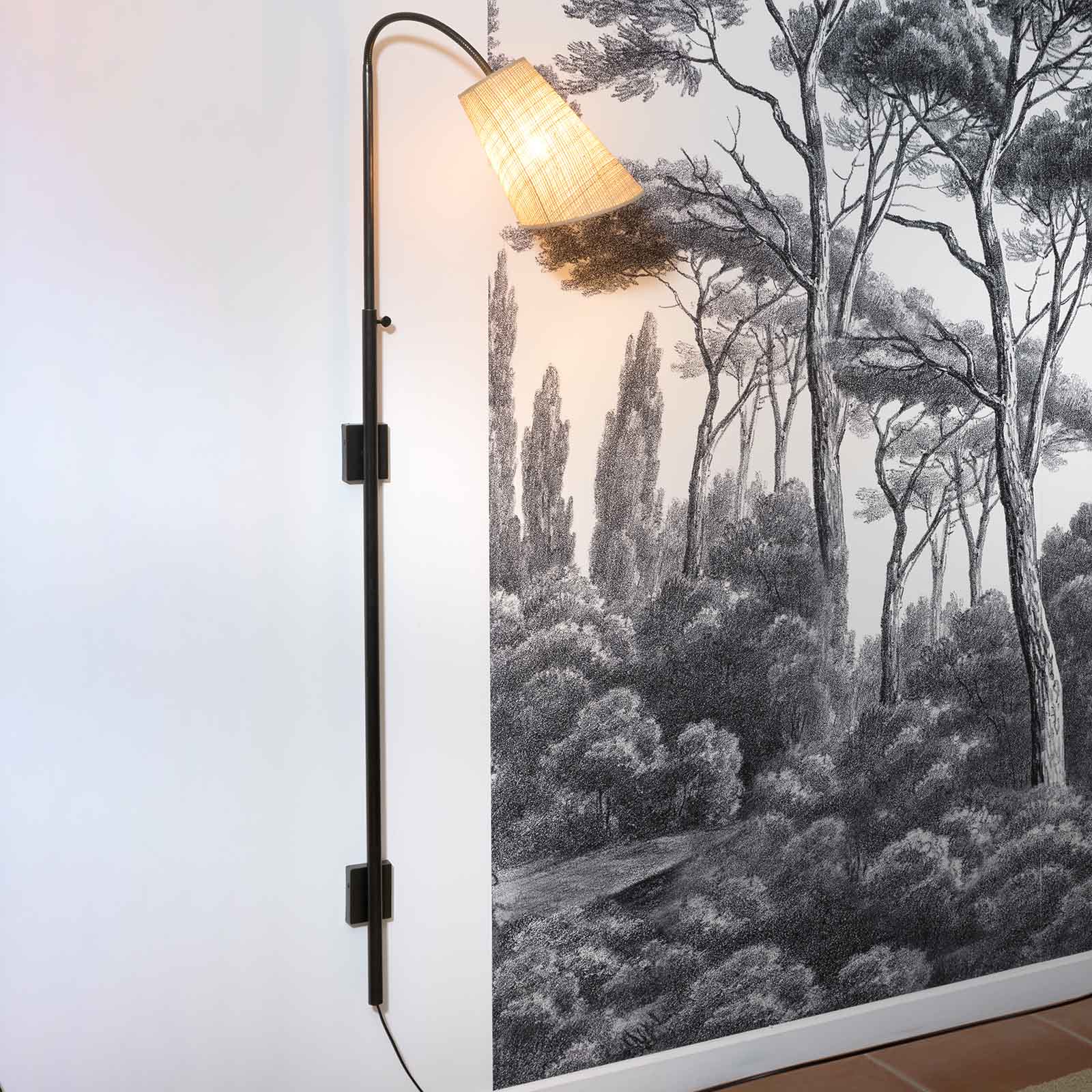 Adjustable French Wall Light with Small Textile Shade ALL350, Fig. 6
