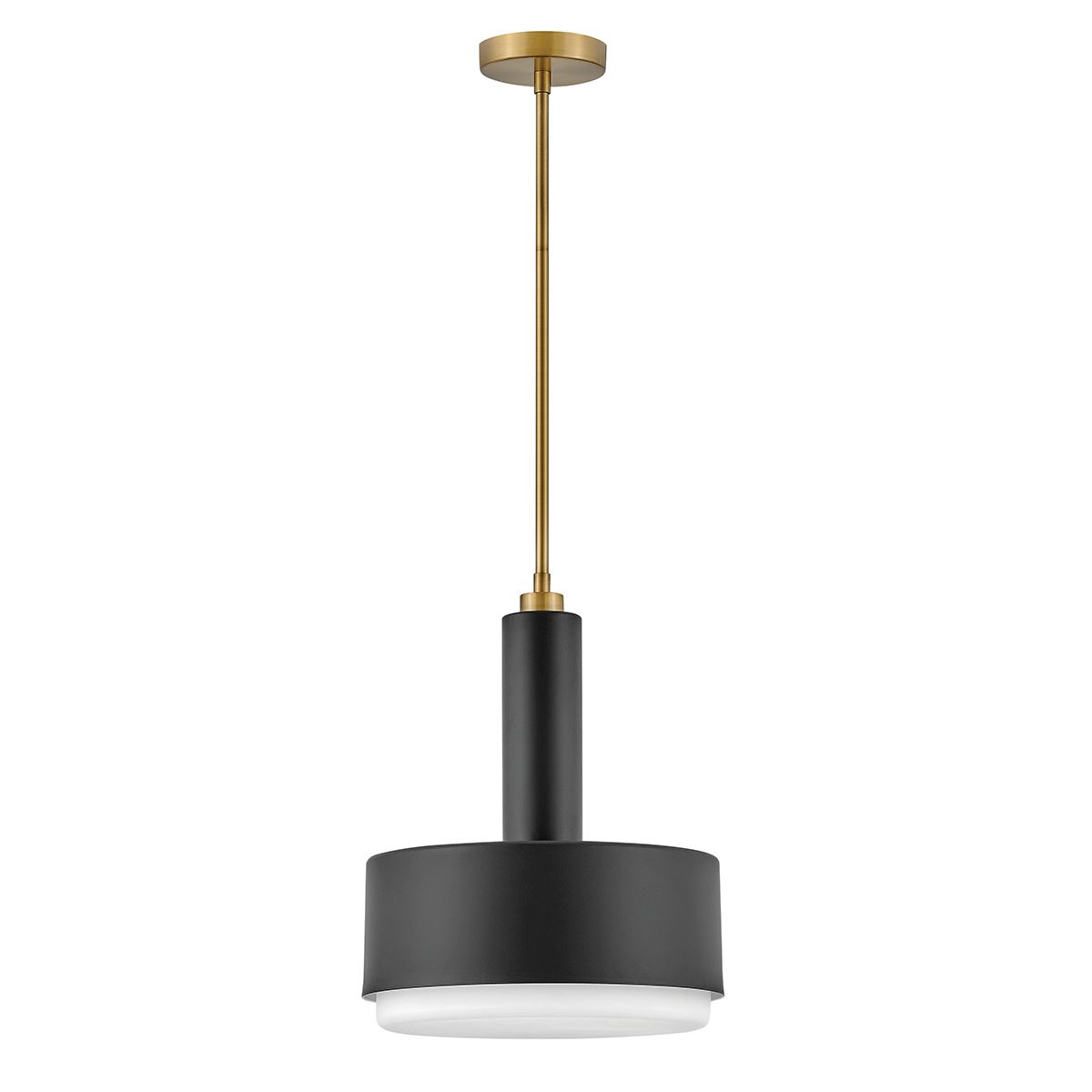 Zeitgenössische Design-Hängeleuchte aus schwarzem Stahl