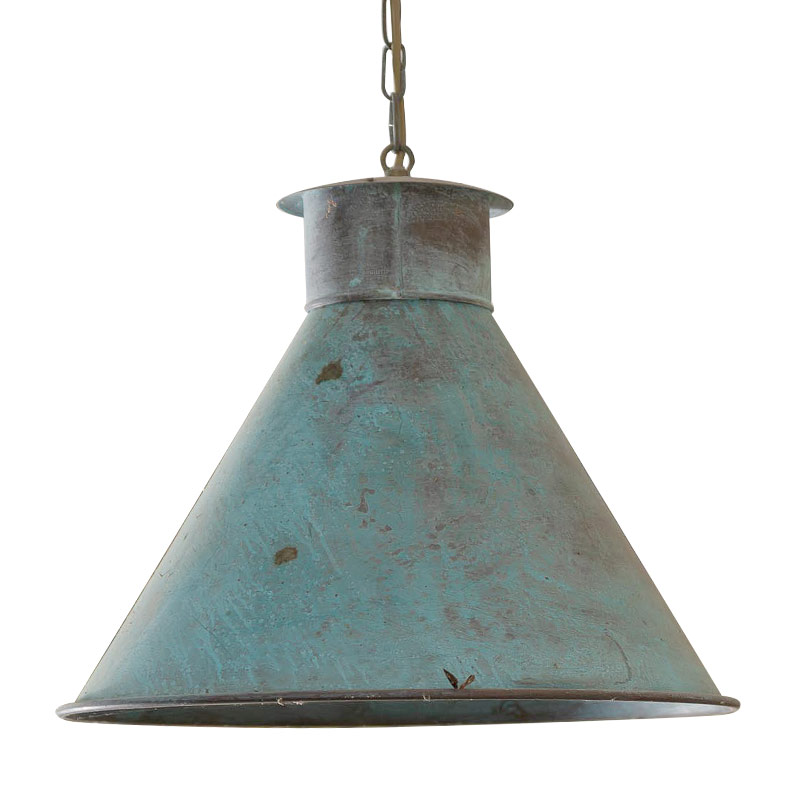 French rustic pendant light made of brass or zinc French rustic pendant light made of brass or zinc