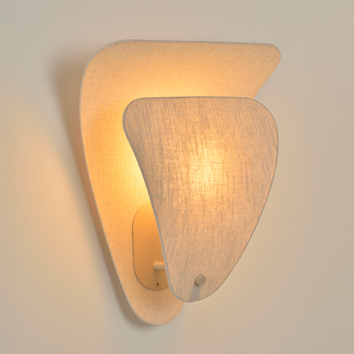 Design-Wandleuchte aus Naturmaterialien COQUILLAGE