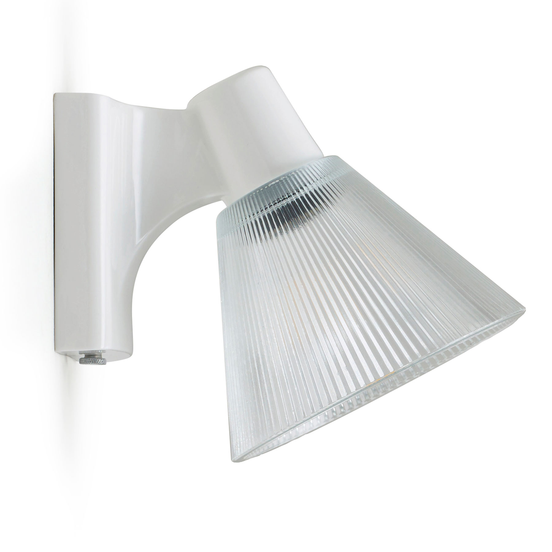 Kleine Keramik-Wandlampe mit prismatischem Glasschirm MINSTER 2 Kleine Keramik-Wandlampe mit prismatischem Glasschirm MINSTER 2