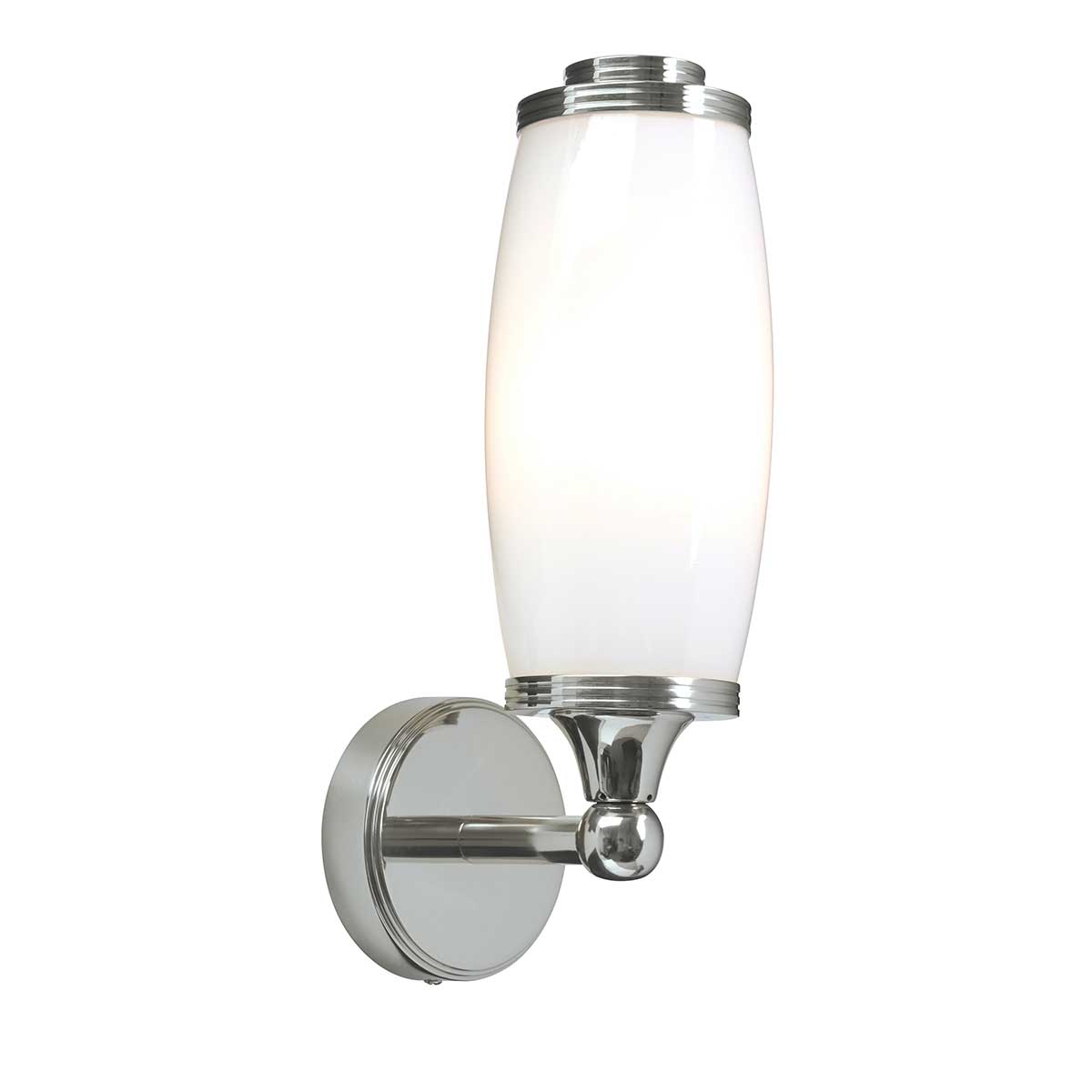 Klassische Badezimmer-Wandleuchte Messing oder Chrom, IP44