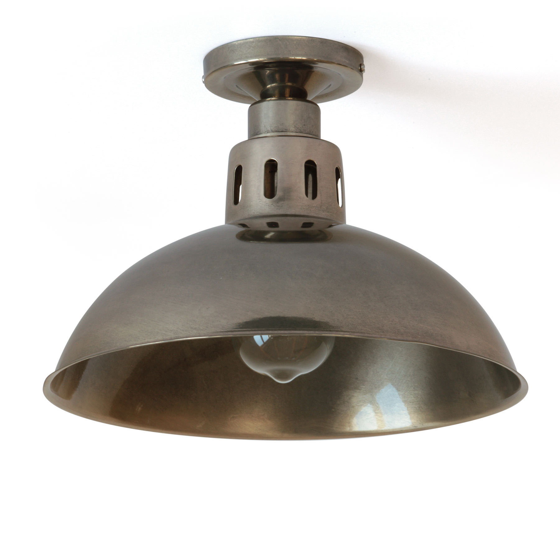 Industrial Ceiling Fixture with Brass Bowl Shade, Ø 30 cm Industrial Ceiling Fixture with Brass Bowl Shade, Ø 30 cm