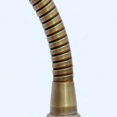 Flexible Wand-Leselampe mit 40 cm-Schlaucharm aus Messing oder Kupfer, Bild 6