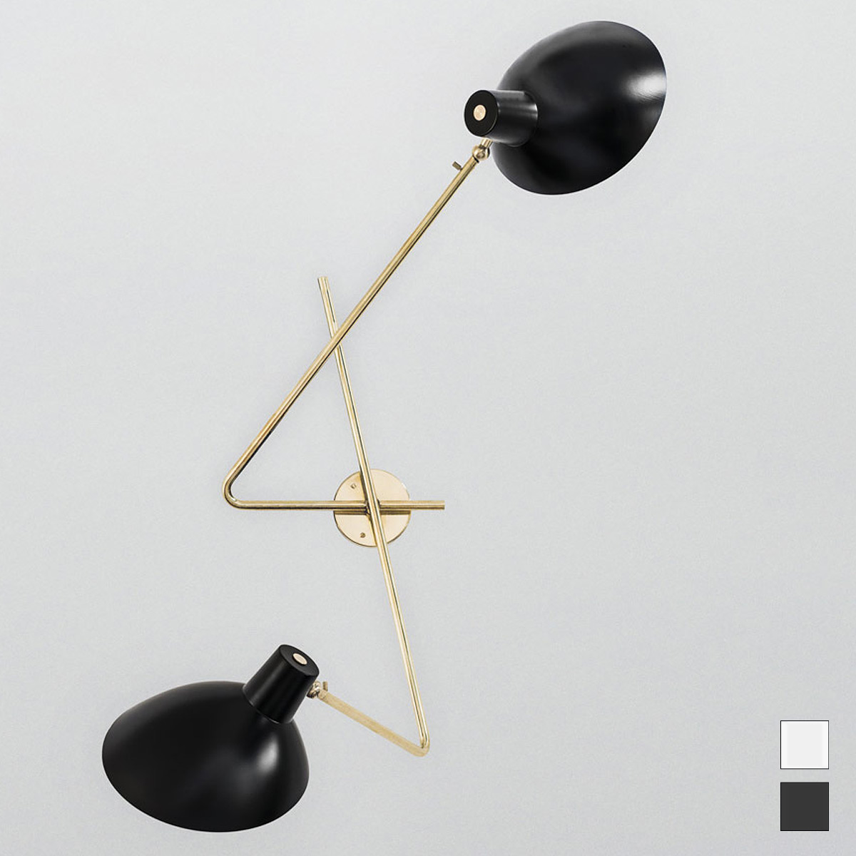 Zweiarmige Wandleuchte von Vittoriano Viganò CINQUANTA TWIN Zweiarmige Wandleuchte von Vittoriano Viganò CINQUANTA TWIN