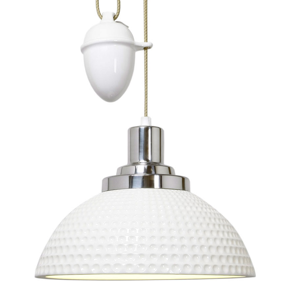 Höhenverstellbare Hängeleuchte aus Porzellan COSMO Höhenverstellbare Hängeleuchte aus Porzellan COSMO