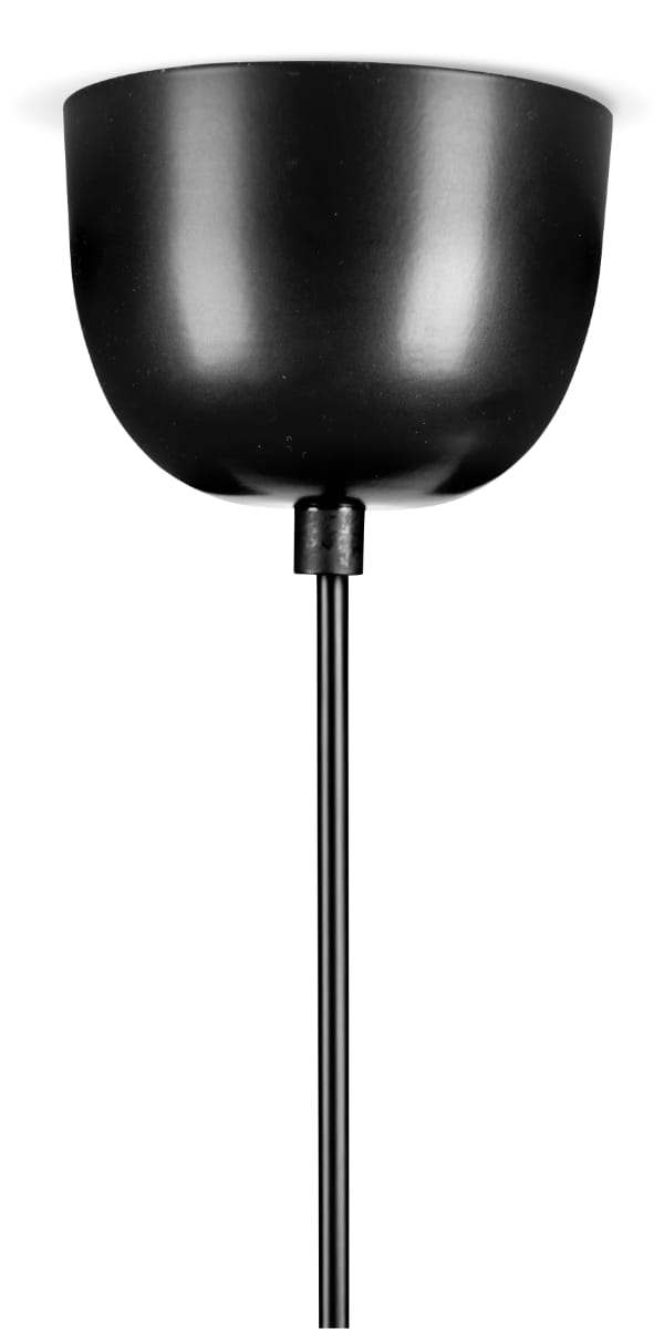 Bild 2: Baldachin in Halbkugelform Ø 80 mm Zeitlose, einfache Hängeleuchte mit Zylinderglas DAVY: Baldachin in Halbkugelform Ø 80 mm
