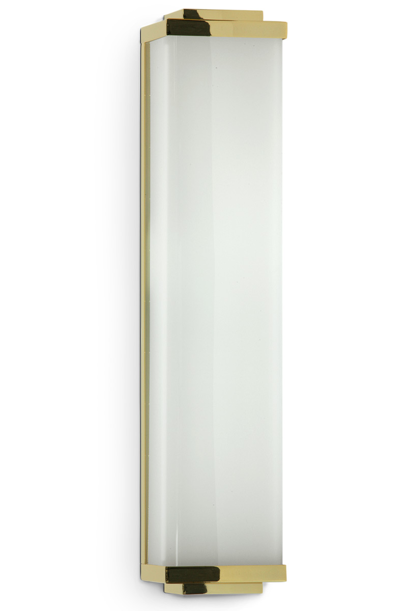 Elegante Art-Déco-Wandleuchte LED IP44: Badezimmer Wandleuchte (goldene, Modell 1 mit 40 cm)