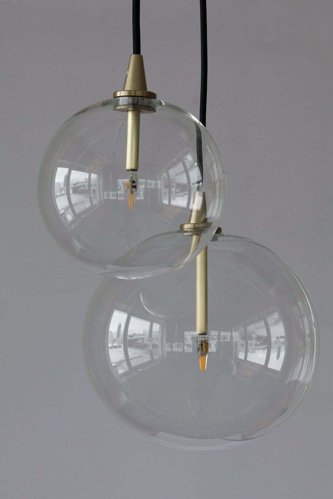 Elegante, moderne Glaskugel-Pendelleuchte (Borosilikatglas, Ø 15 bis 35 cm) – Casa Lumi