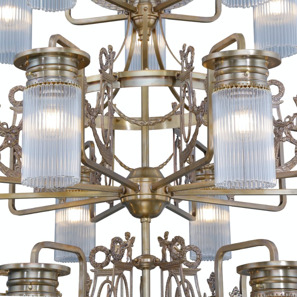 Großer Stile Floreale-Kristallglaslüster VENEZIA, Bild 5 Großer Stile Floreale-Kristallglaslüster VENEZIA, Bild 5