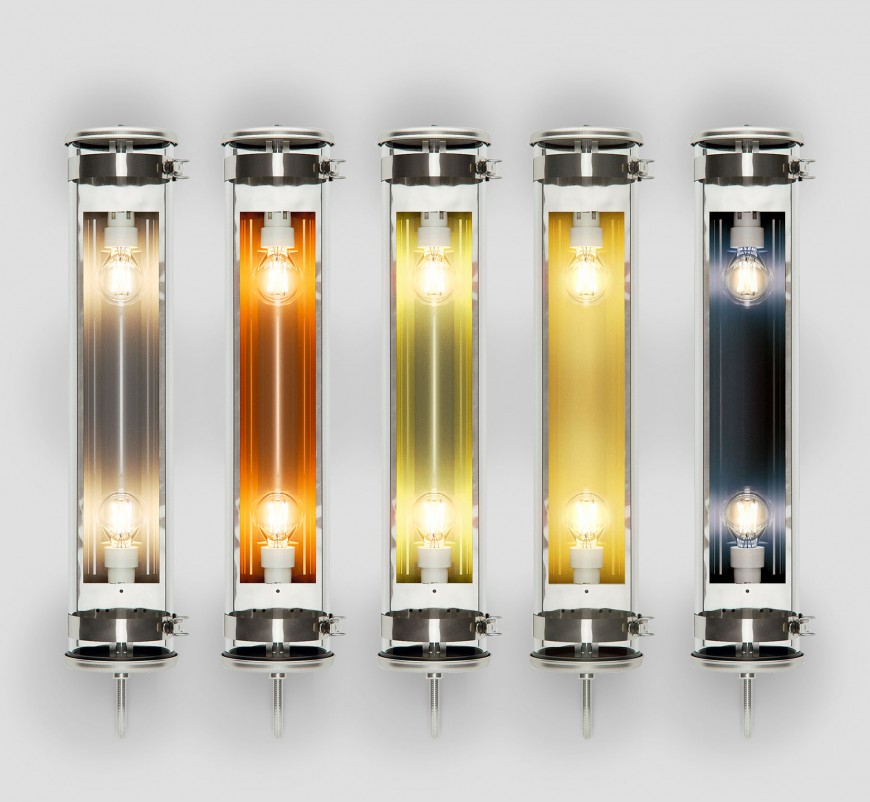 Universelle Glasröhren-Leuchte RIMBAUD mit IP68: Glasröhrenleuchte ohne Gewebe-Abschirmung in allen Farben