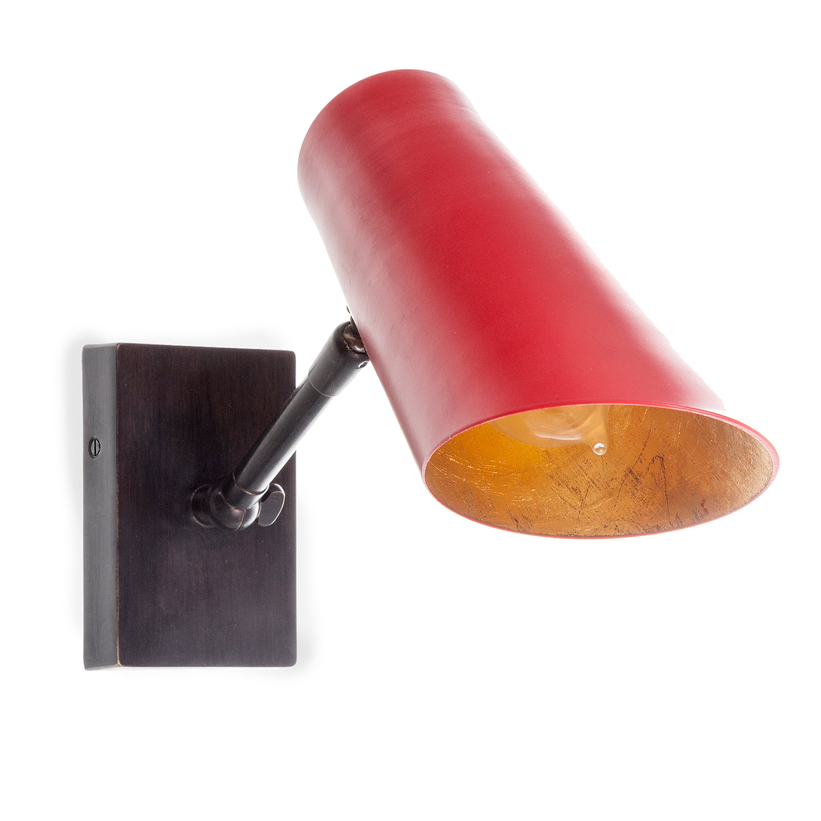 Also in Red: Charming Jointed Wall Light CAMELIA, handcrafted in Italy