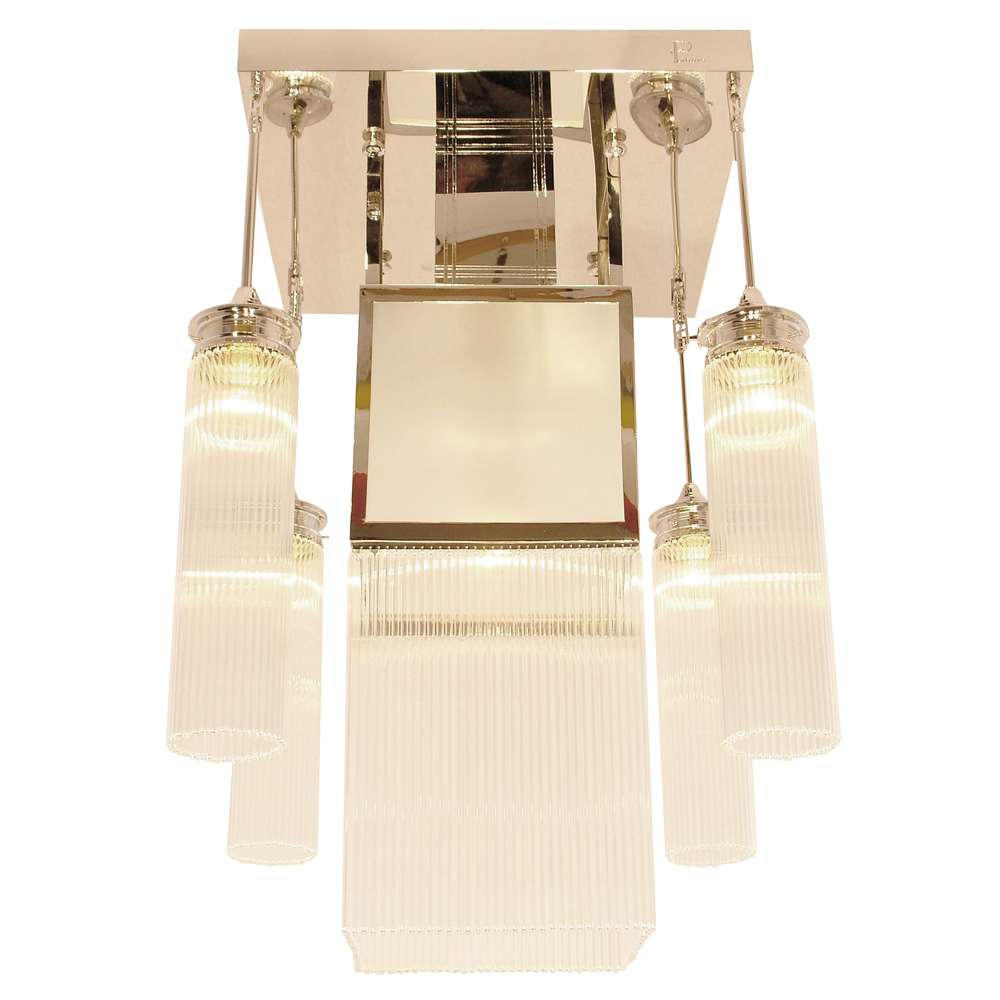 WIENER Jugendstil-Kristallglas-Pendelleuchte III 85 x 50 cm WIENER Jugendstil-Kristallglas-Pendelleuchte III 85 x 50 cm