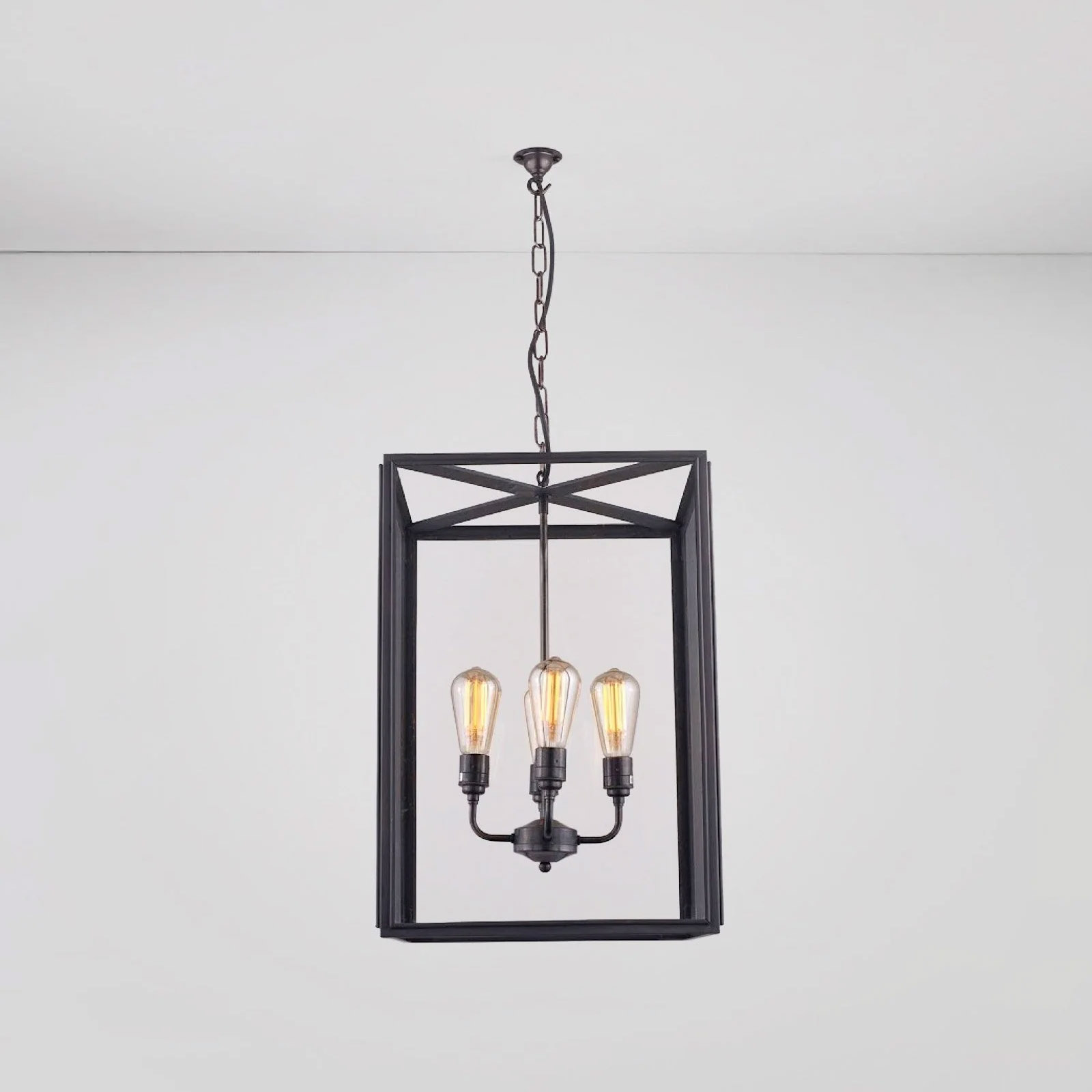 Große, vierflammige Kasten-Hängelaterne 7639, Bild 4