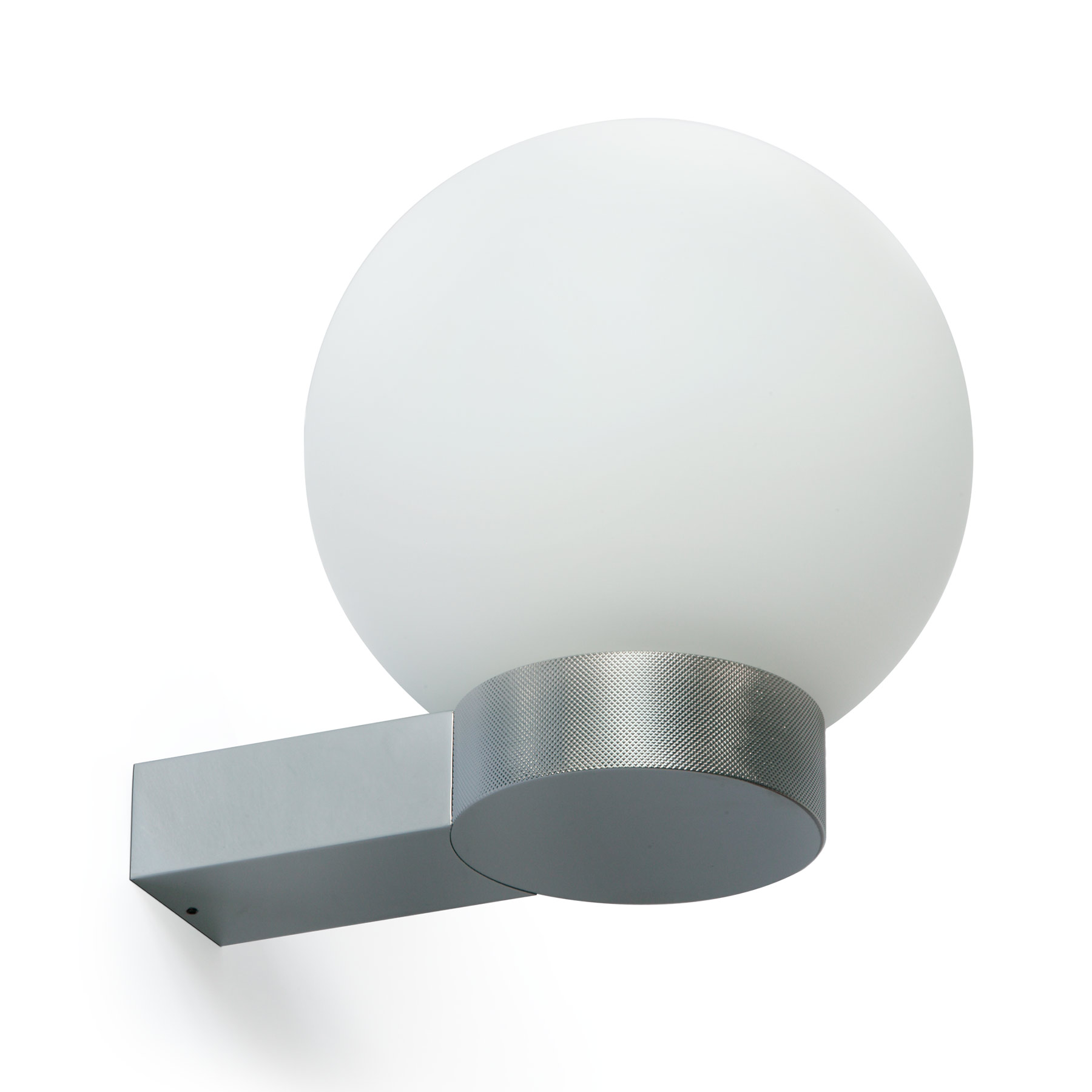 Puristic and modern sphere wall lamp with matt glass Ø 16 cm