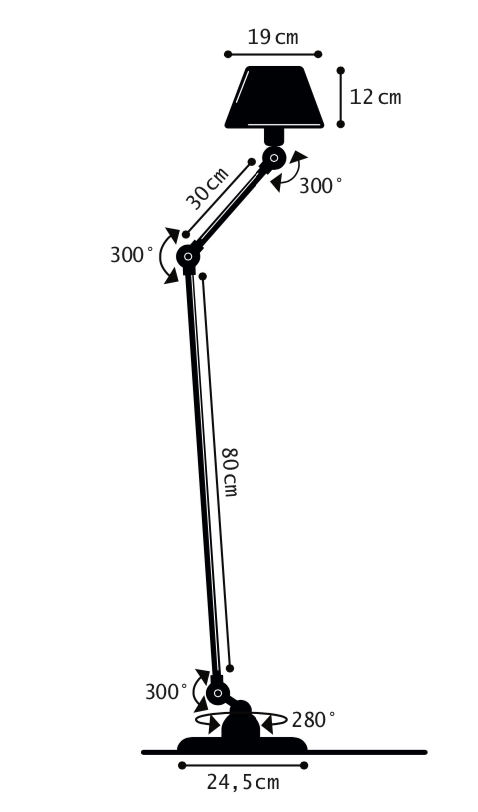 Flexible Gelenk-Stehlampe AICLER 833, Bild 14 Flexible Gelenk-Stehlampe AICLER 833, Bild 14