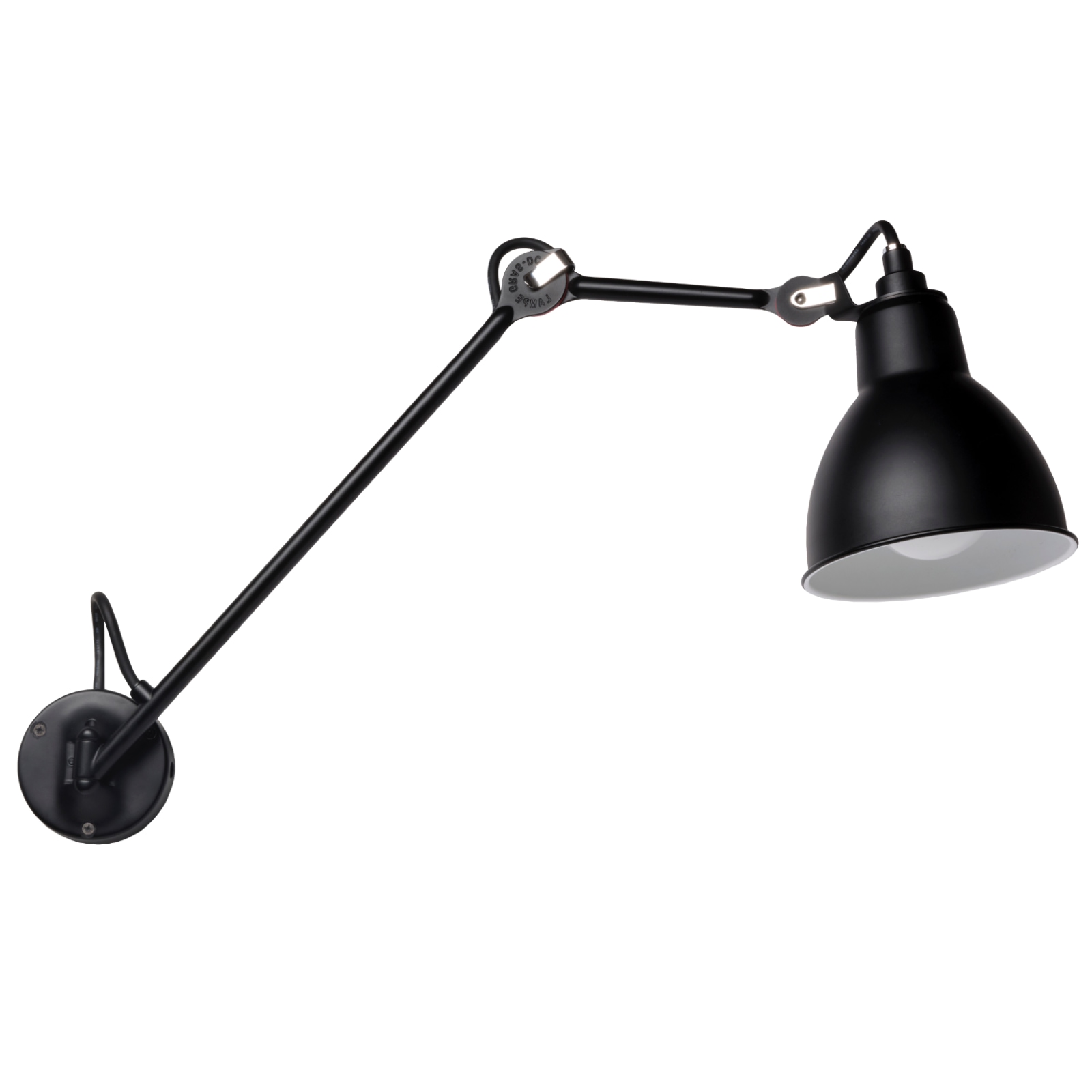 Bathroom wall light N° 122 BATH, IP44, with long swivel arm