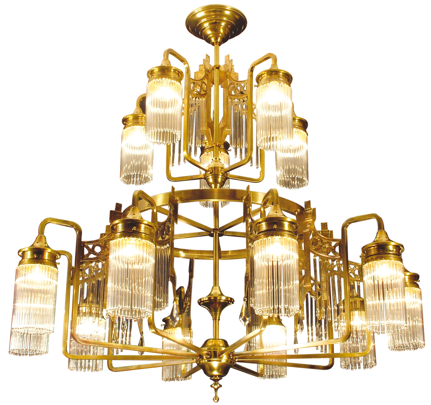 Liberty styl crystal glass chandelier TRENTINO