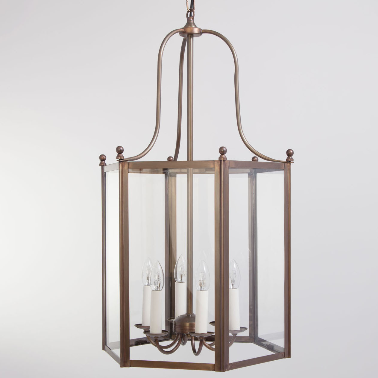 RIVOLA Große französische Laterne aus Messing RIVOLA Große französische Laterne aus Messing