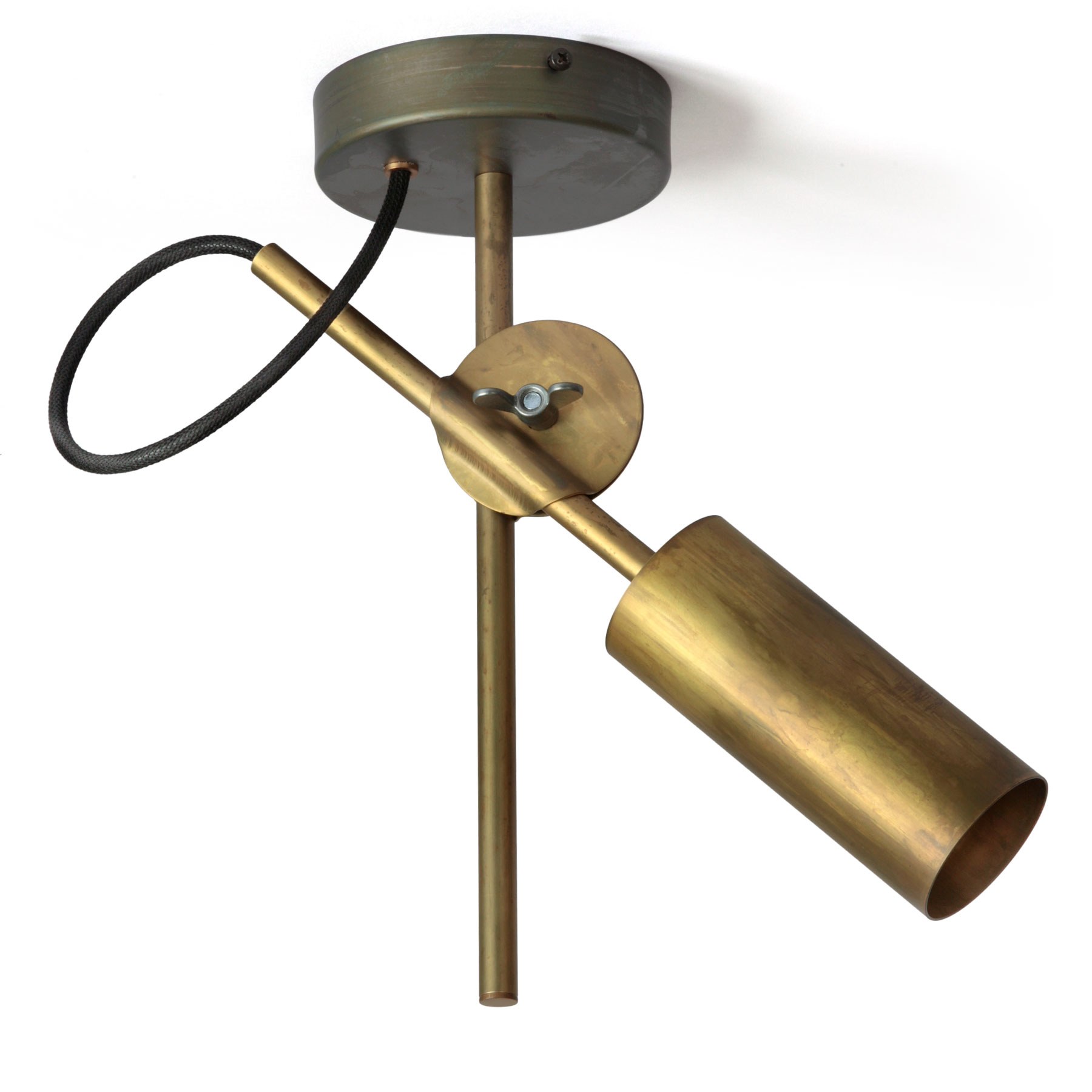 Einstellbarer Deckenspot aus rohem Messing STAB SPOT 1 Einstellbarer Deckenspot aus rohem Messing STAB SPOT 1