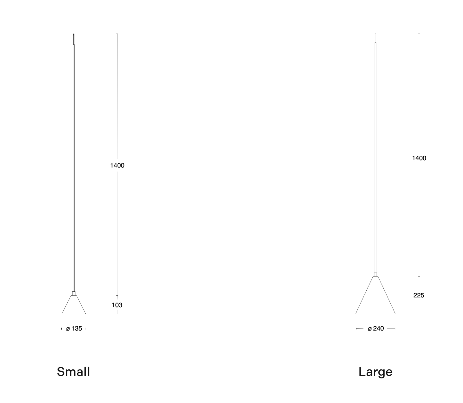 Cone-Shaped Pendant Light TRATTEN made of Copper and Brass, Fig. 9 Cone-Shaped Pendant Light TRATTEN made of Copper and Brass, Fig. 9