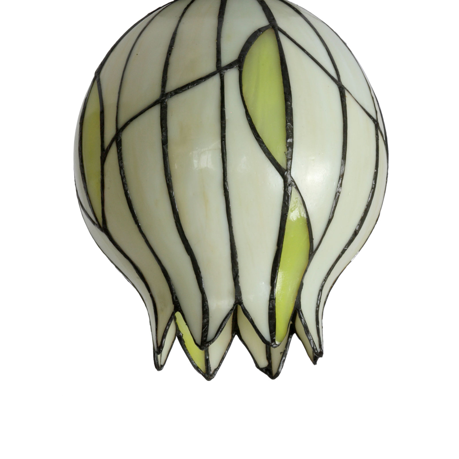 Tiffany-Hängeleuchte mit knospenförmigem Glasschirm, Bild 2