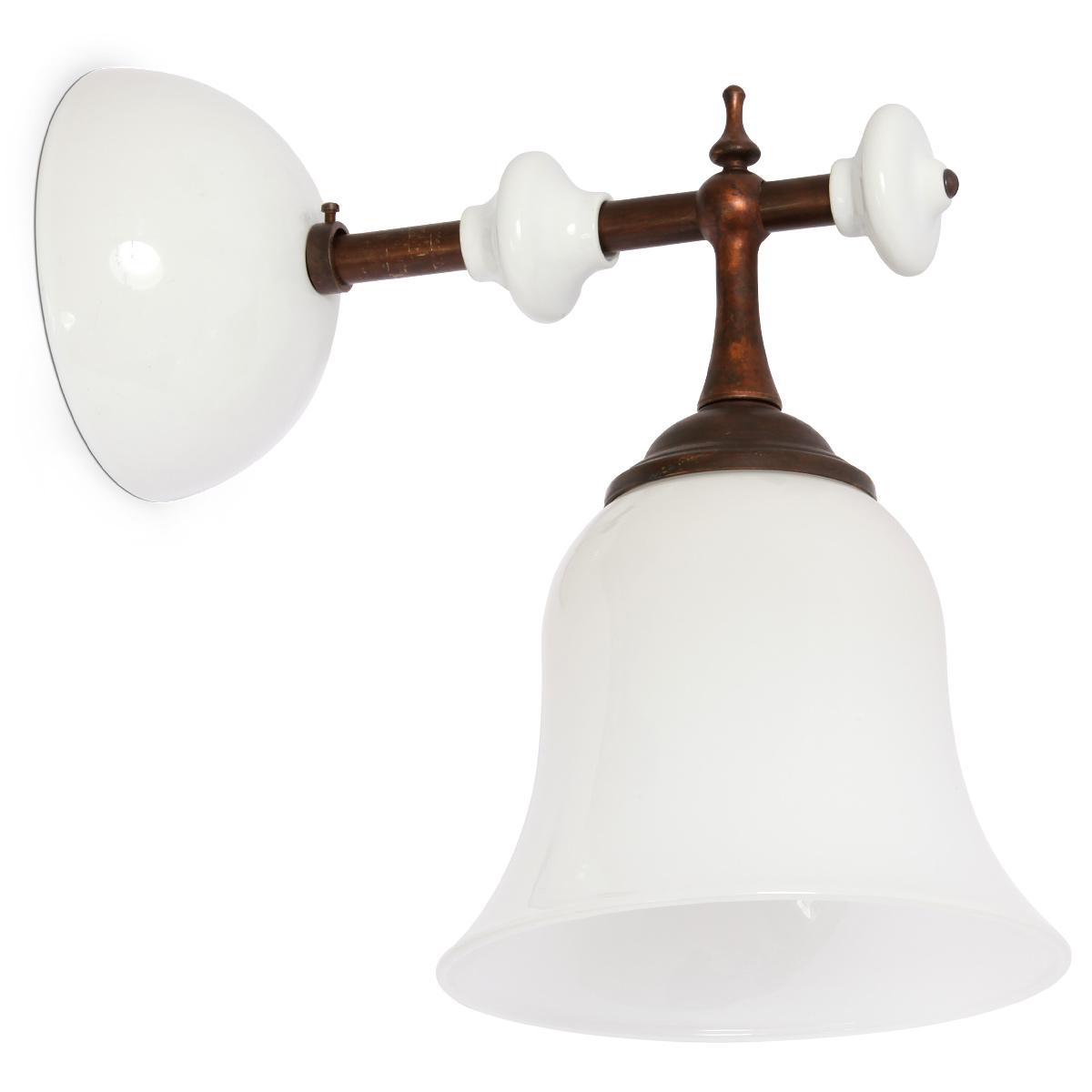 CARACOI Small wall light made of brass and ceramics CARACOI Small wall light made of brass and ceramics