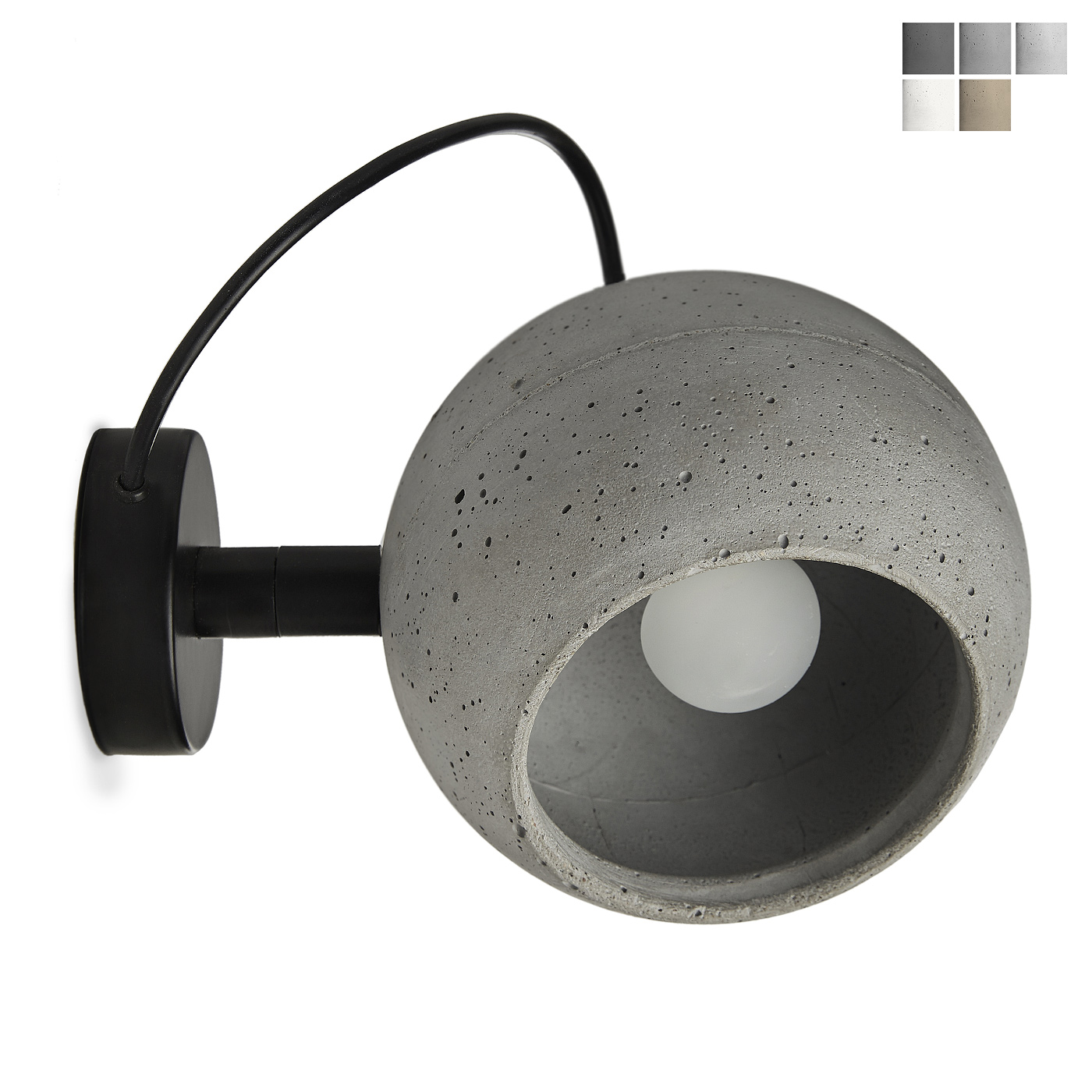 Kugel-Wandleuchte aus Beton SUPAFLY Kugel-Wandleuchte aus Beton SUPAFLY