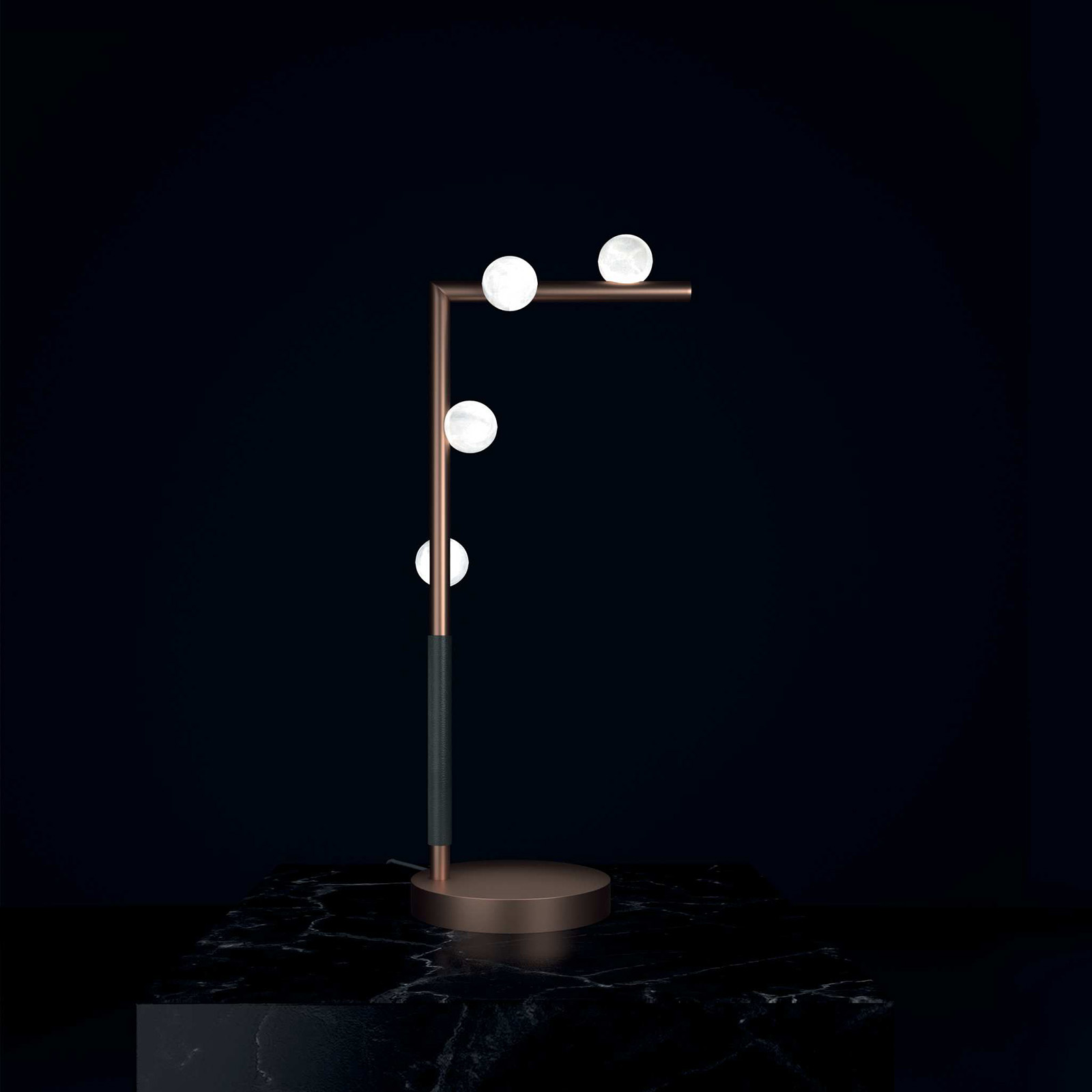 Exclusive Table Lamp w/ Four Alabaster Spheres DEMETRA Exclusive Table Lamp w/ Four Alabaster Spheres DEMETRA