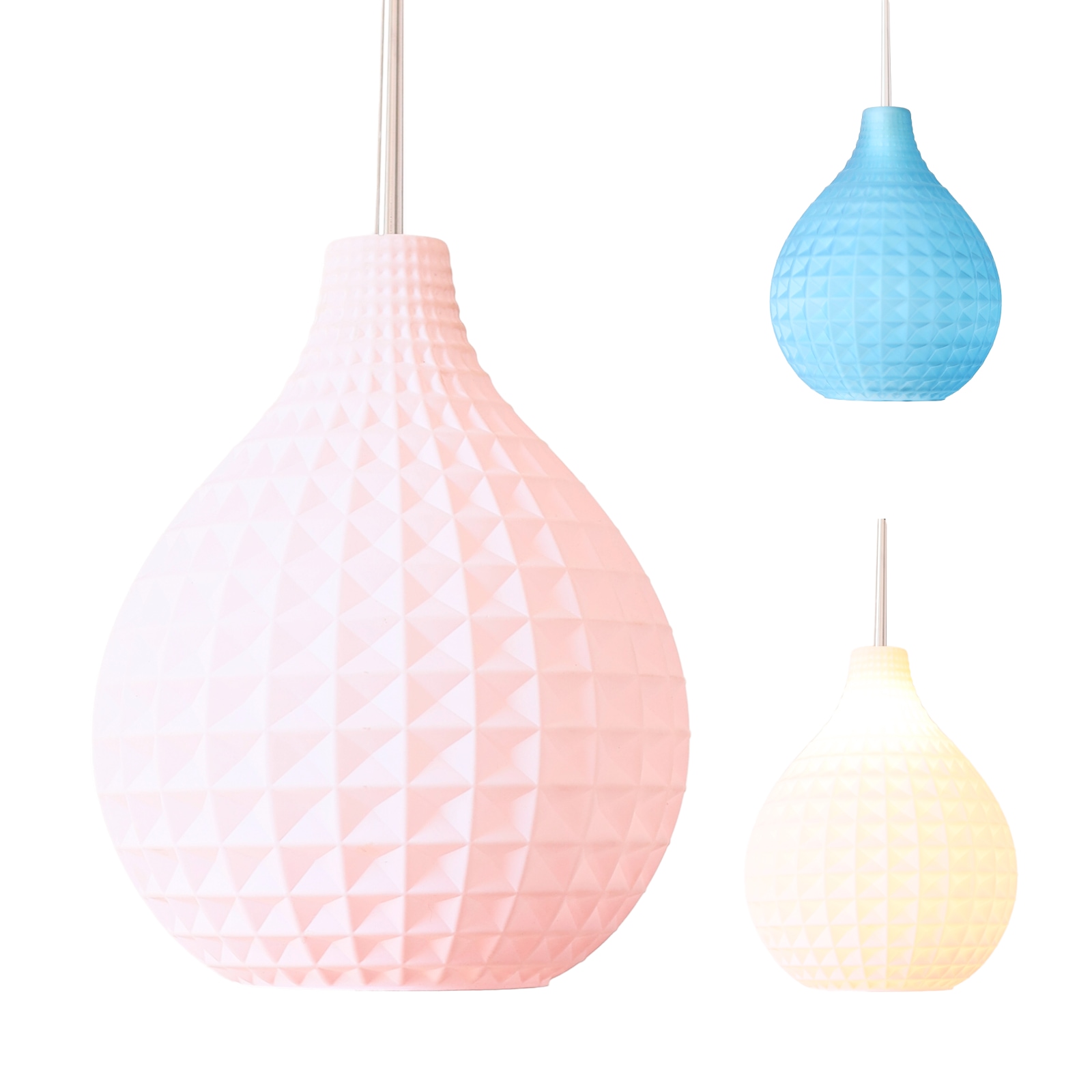 Hängelampe CIRCÉ mit farbigem Strukturglas Hängelampe CIRCÉ mit farbigem Strukturglas