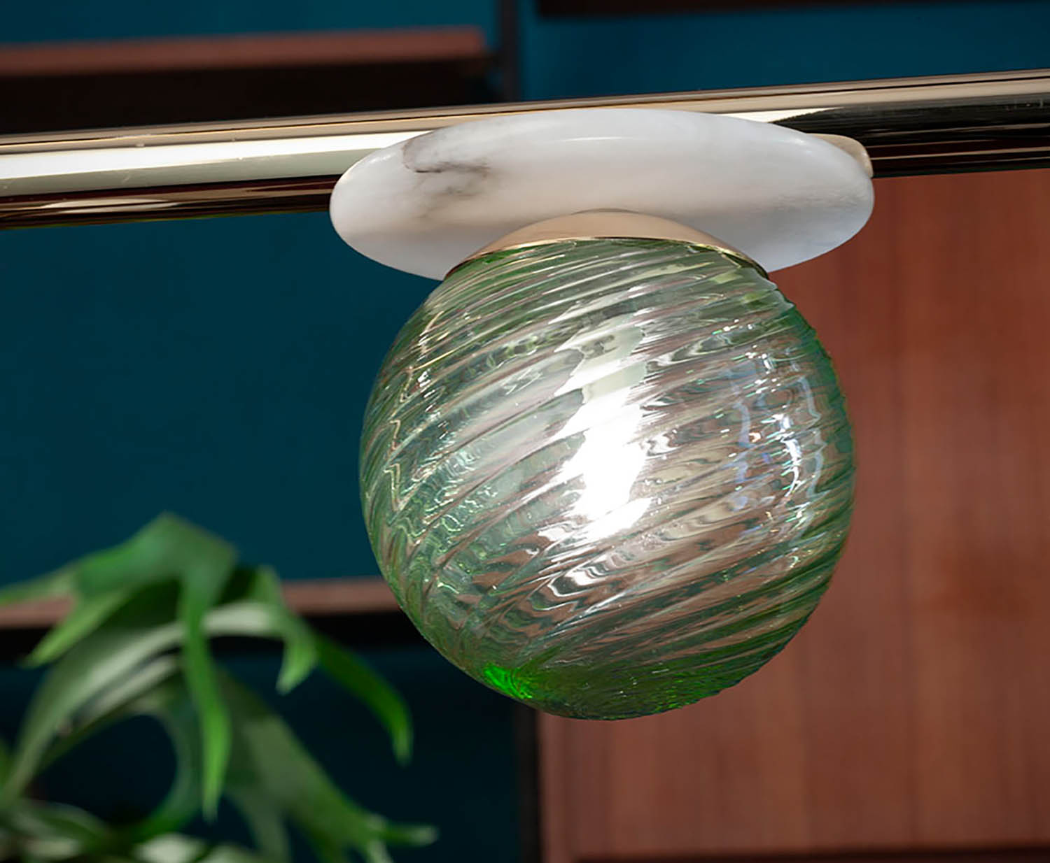 Dreiflammiger Design-Leuchter mit Murano-Glas und Alabaster AFRODITE, Bild 7 Dreiflammiger Design-Leuchter mit Murano-Glas und Alabaster AFRODITE, Bild 7