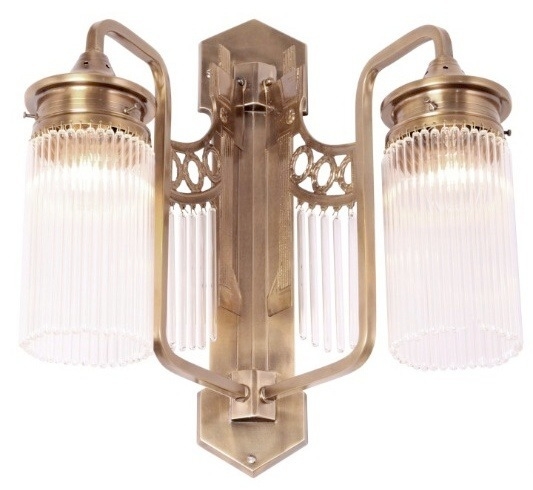 Zweiflammige Stile Liberty-Wandlampe TRENTINO VI, Bild 3 Zweiflammige Stile Liberty-Wandlampe TRENTINO VI, Bild 3