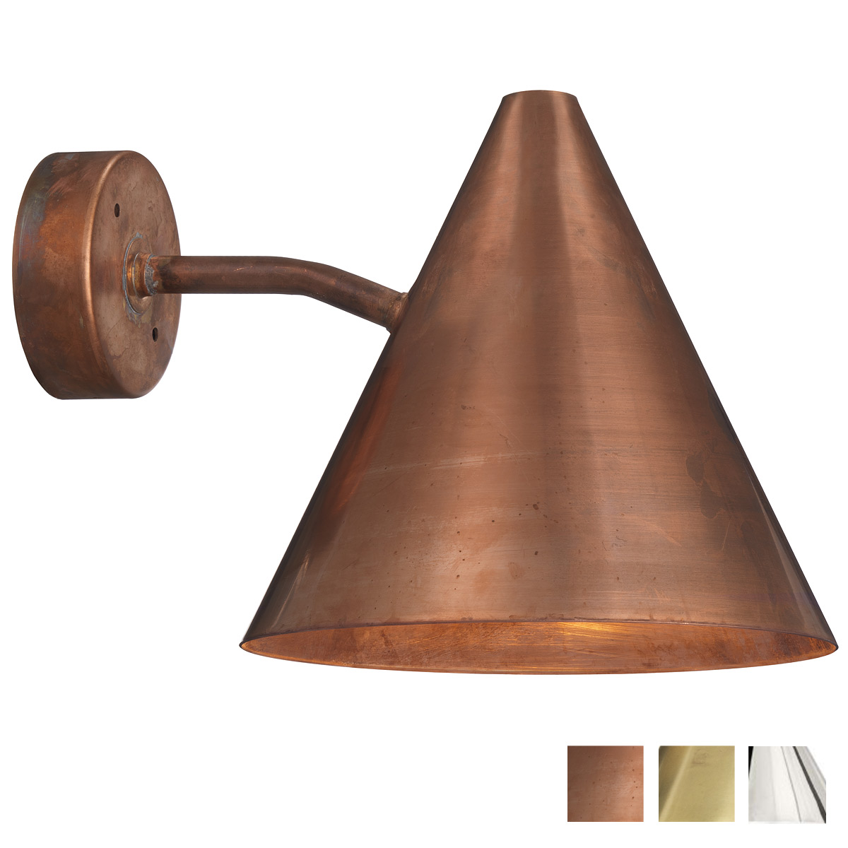 Mid-Century wall light in copper or brass TRATTEN Mid-Century wall light in copper or brass TRATTEN