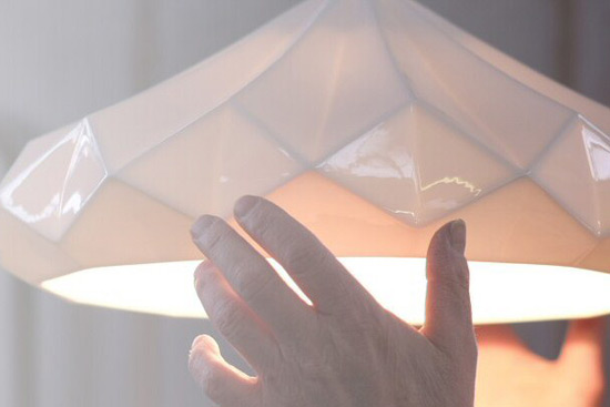 Große Facetten-Hängeleuchten aus Porzellan HATTON 4 & 5, Bild 6 Große Facetten-Hängeleuchten aus Porzellan HATTON 4 & 5, Bild 6