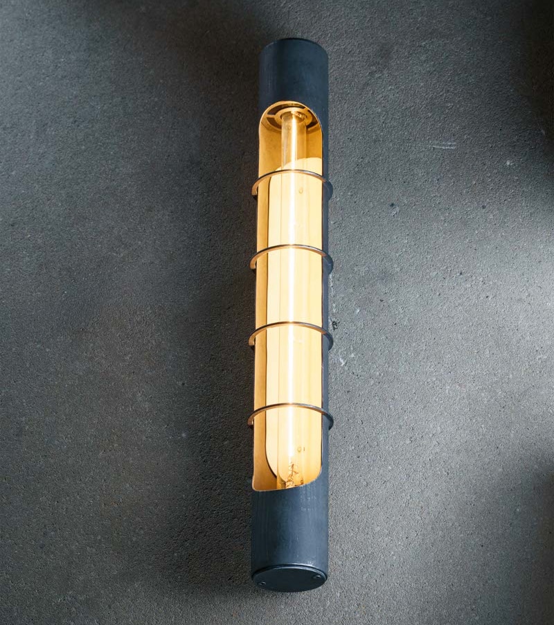 Industrial-Style Open Tube Wall Light WL3772