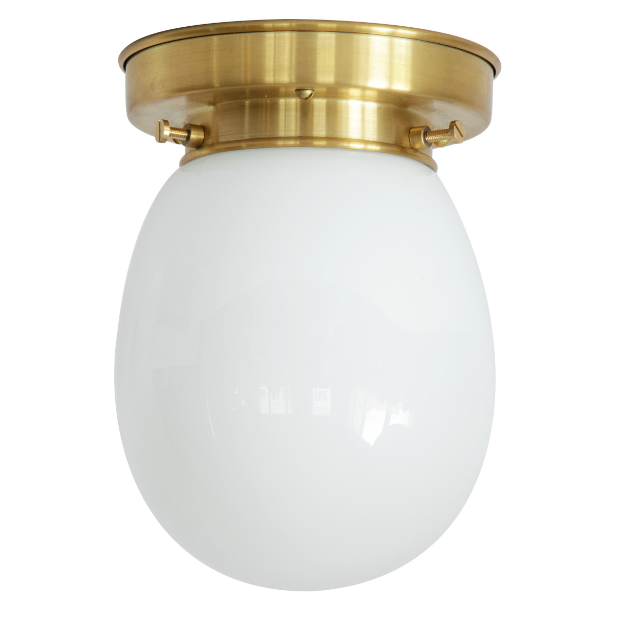 Kleine Deckenleuchte mit Tropfen-Opalglas Ø 13 cm Kleine Deckenleuchte mit Tropfen-Opalglas Ø 13 cm