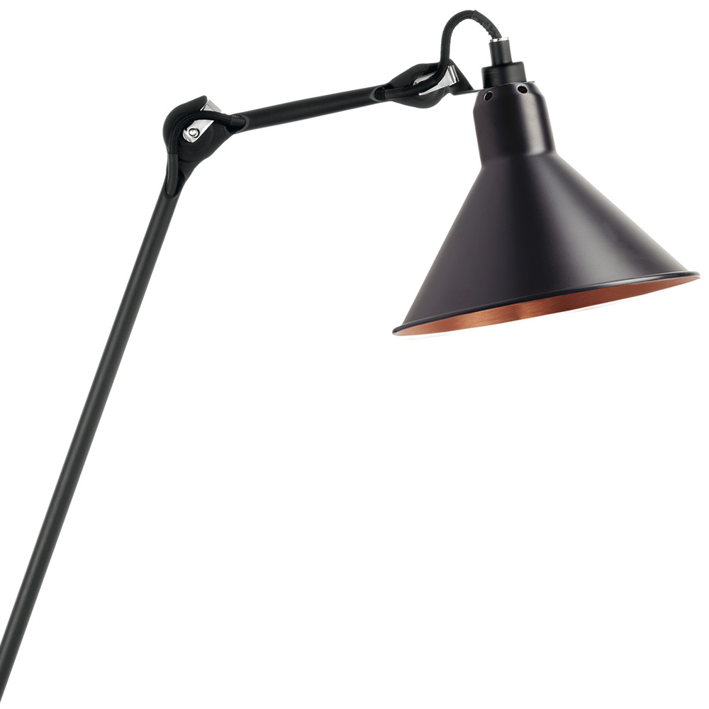 Bild 10: Schirm außen schwarz, innen Kupfer Architektenleuchte N° 201 Klemmleuchte mit Trichterschirm: Schirm außen schwarz, innen Kupfer