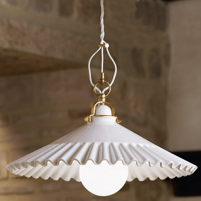 DUSE 30 cm pendant light with ceramic shade