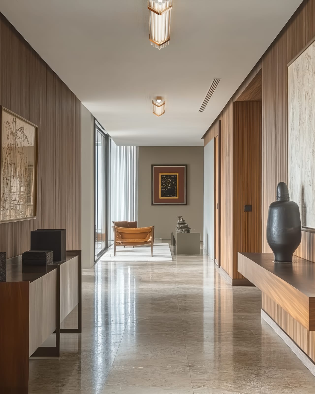 Bild 13: Das Modell kann auch als Deckenleuchte verwendet werden. Flache Wandleuchte SEAGULL im Art déco-Stil: Das Modell kann auch als Deckenleuchte verwendet werden.