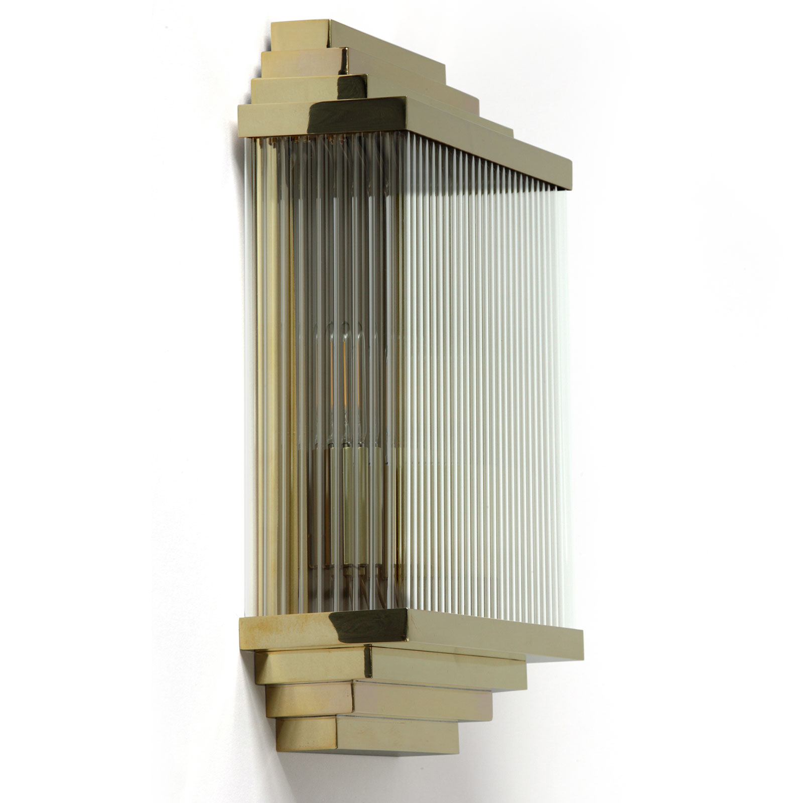 Art Deco wall light with glass rods HAMBURG