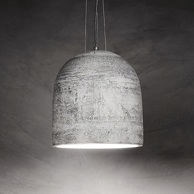 Stone pendant light with antique relief decoration, Fig. 3 Stone pendant light with antique relief decoration, Fig. 3