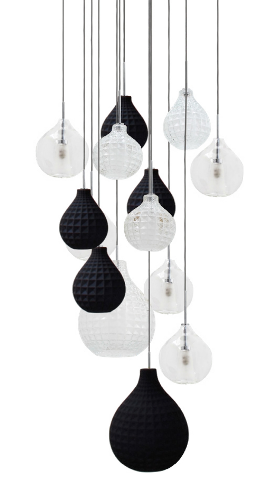 CIRCÉ Cascade Glass Pendant Light from France: There are many other glass options available – please contact us