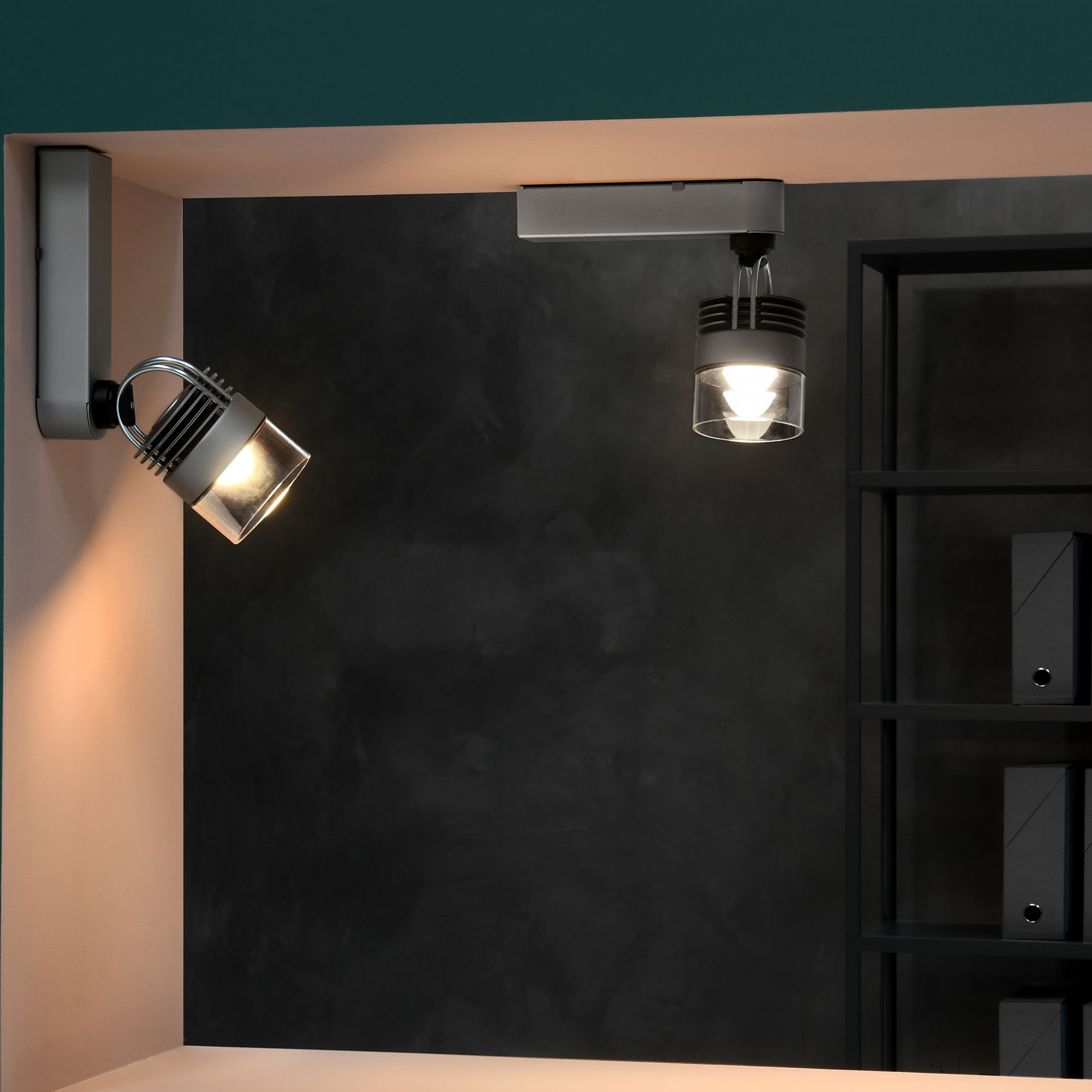Bild 6: Innovative Designer-Spotleuchten, hier silbern eloxiert mit klarem Glas MOD MONO Aufbau-Deckenspot – Modulares Strahlersystem: Innovative Designer-Spotleuchten, hier silbern eloxiert mit klarem Glas