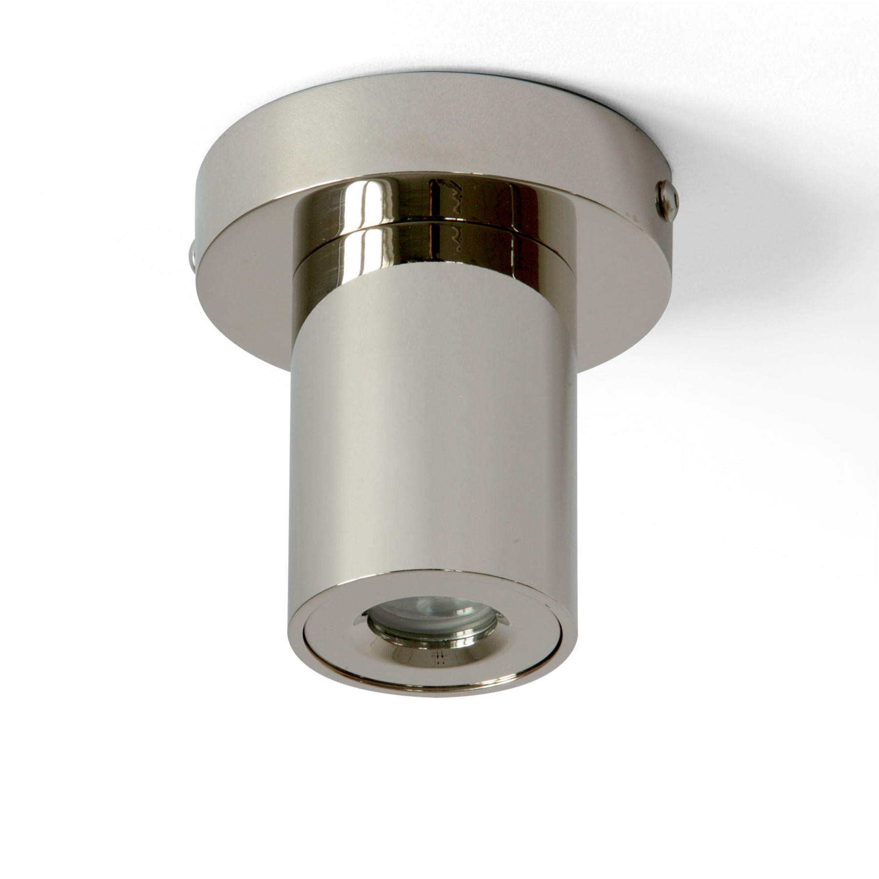 Small Solid Brass Spotlight, IP65 – Suited for Bathrooms, Ø 8 cm
